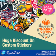 Huge Discount of 20% On Custom Stickers | RegaloPrint